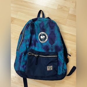 Purple and Blue tie dye Ivory Ella Backpack